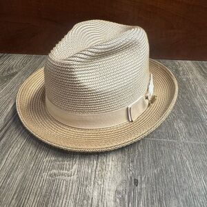 Stylish Tan Fedora Hat for Men